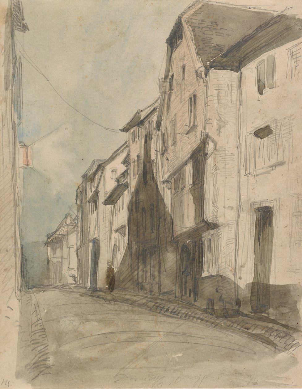 En gate ved Saverne, 1858. av James Abbott McNeill Whistler