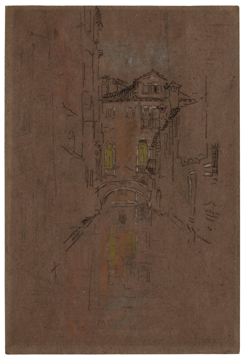 En venetiansk kanal, 1879-1880. av James Abbott McNeill Whistler