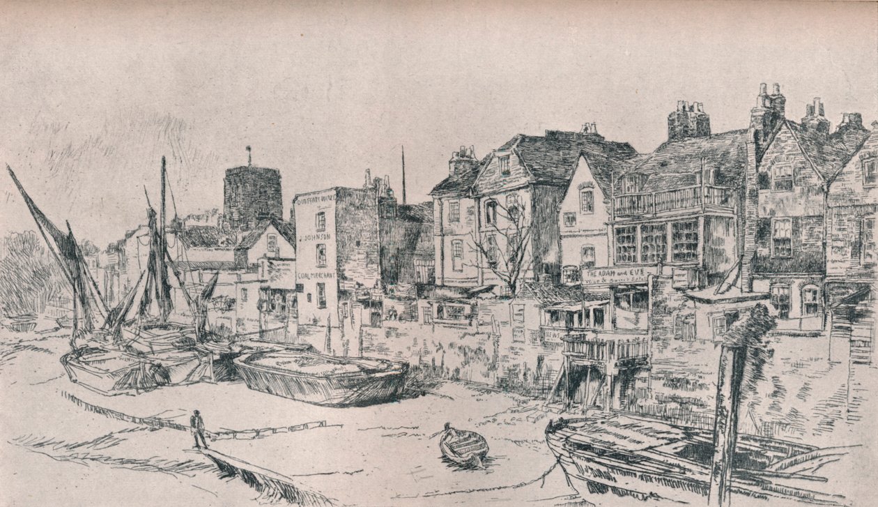 Adam og Eva: Old Chelsea, 1879, 1903 av James Abbott McNeill Whistler