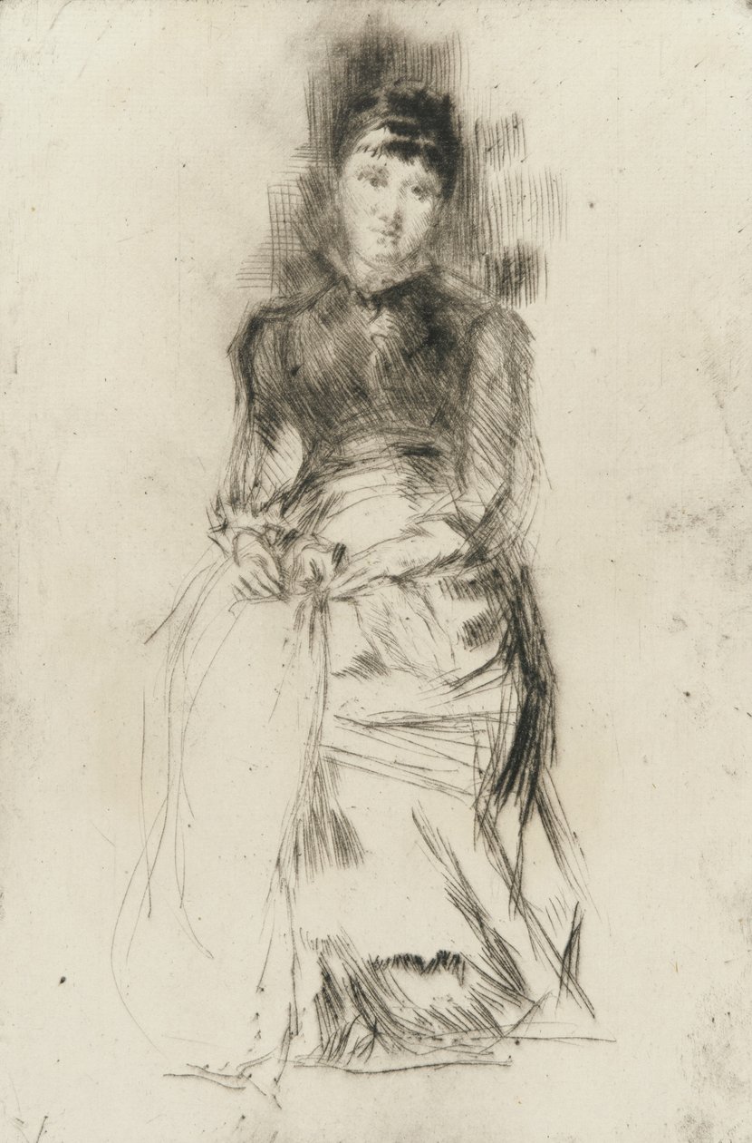 Agnes, ca. 1873-75 (drypont på papir) av James Abbott McNeill Whistler