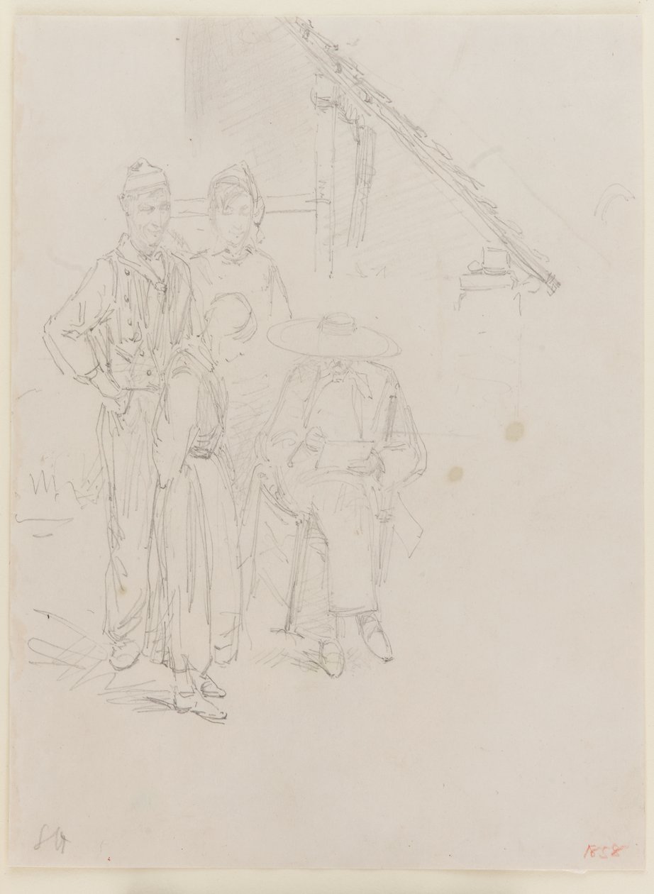 En kunstnerskisse, 1858. av James Abbott McNeill Whistler