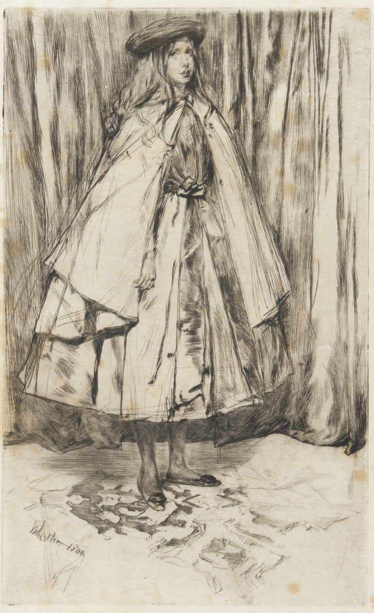 Annie Haden, 1860 (tørrpunkt på papir) av James Abbott McNeill Whistler