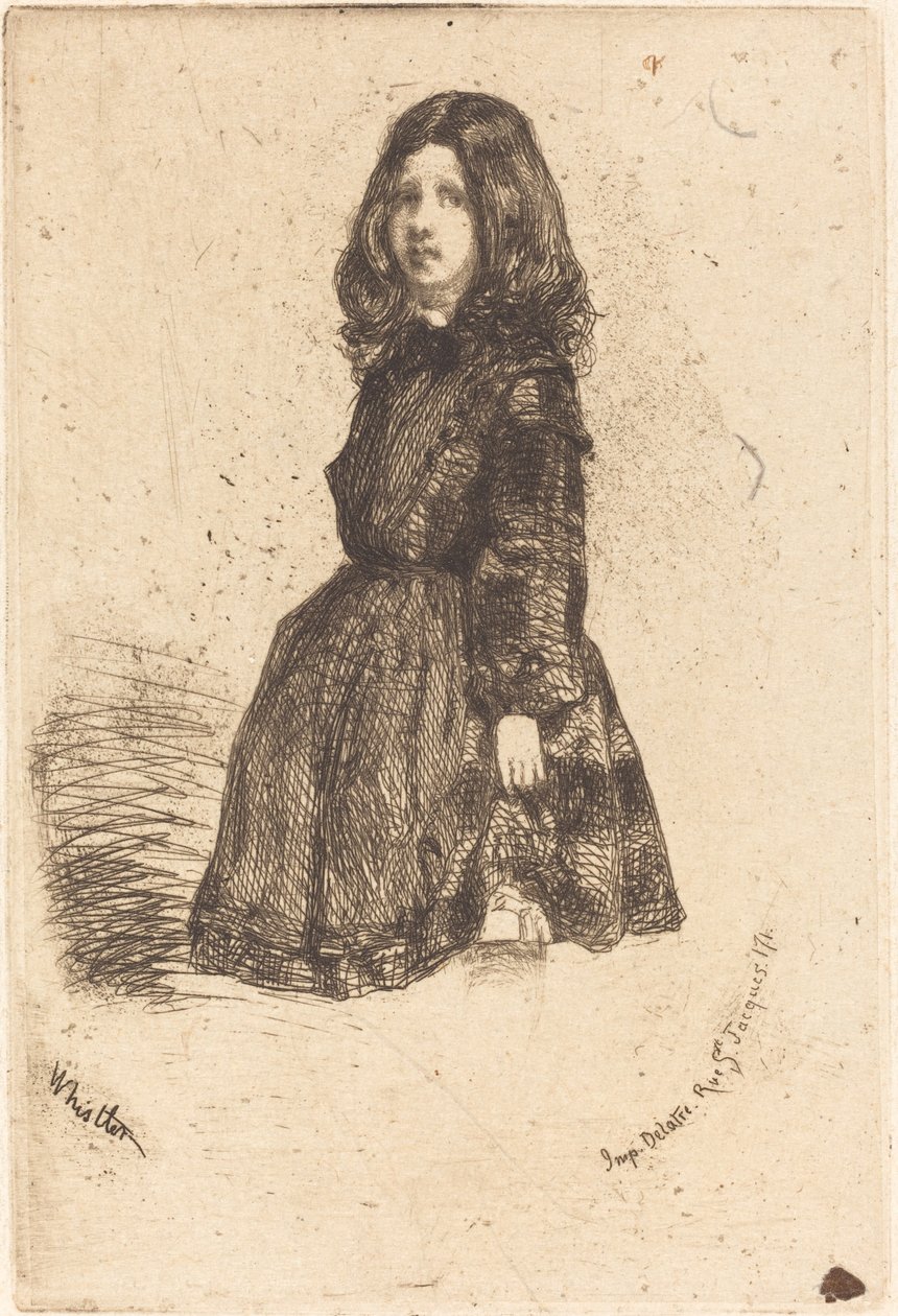 Annie, c. 18571858. av James Abbott McNeill Whistler