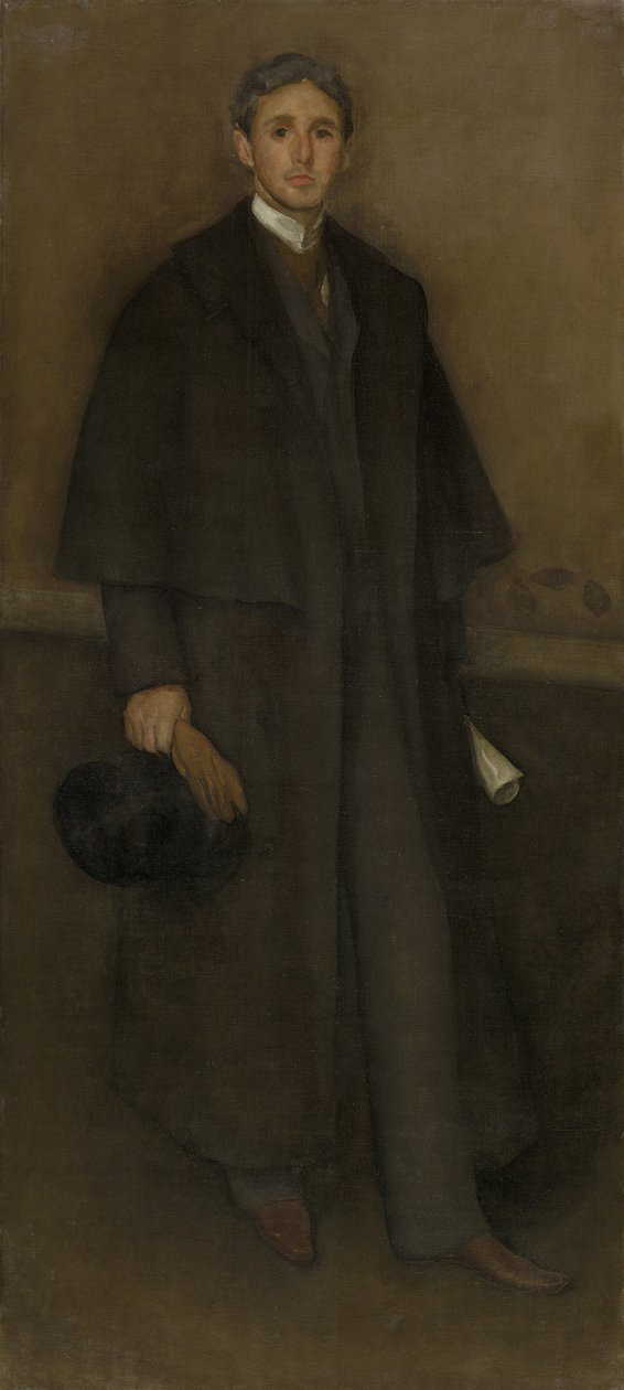 Arrangement i kjøttfarge og brunt: Portrett av Arthur Jerome Eddy, 1894 av James Abbott McNeill Whistler