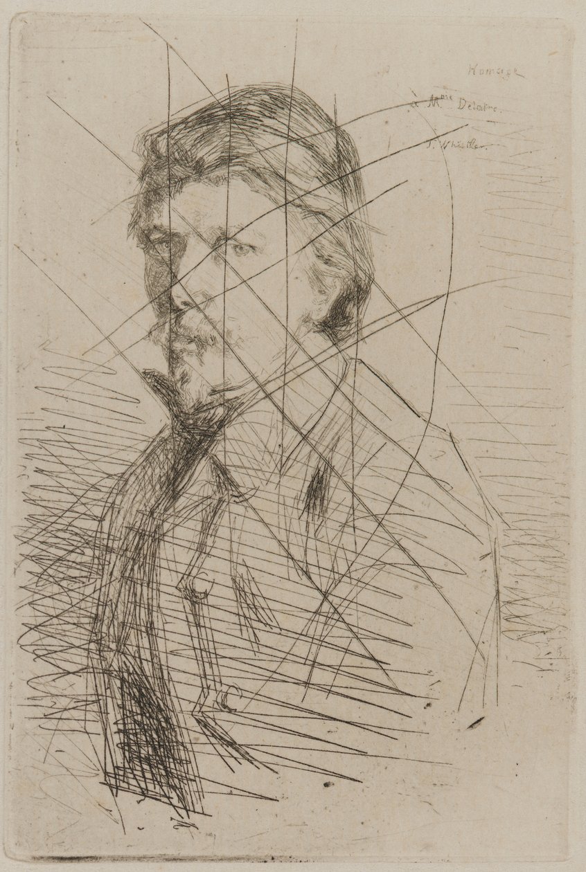 August Delâtre, 1858. av James Abbott McNeill Whistler