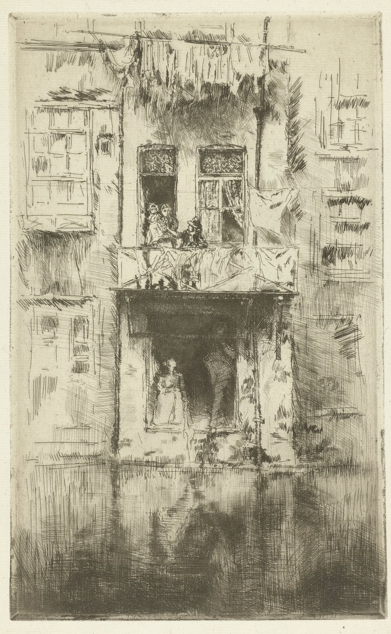 Balkong til et hus i Amsterdam Balkong, Amsterdam av James Abbott McNeill Whistler