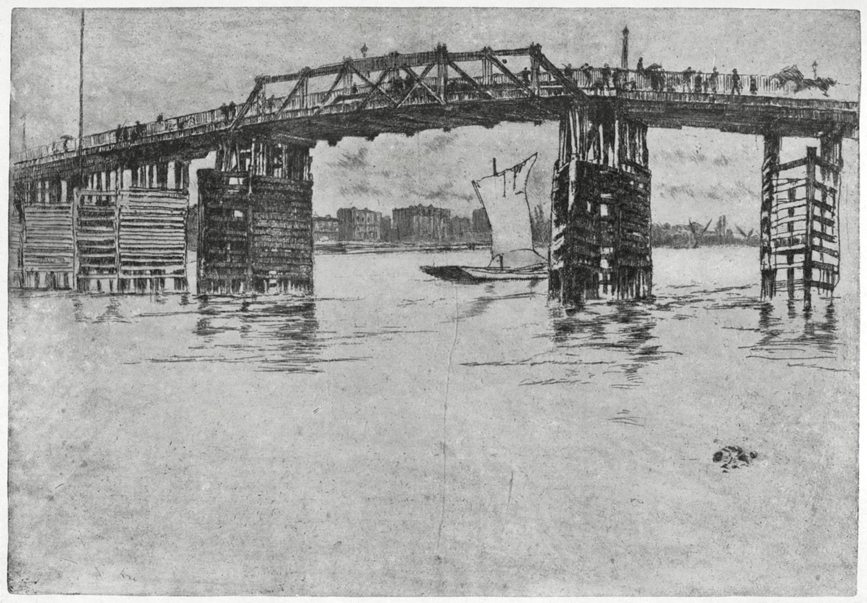 Battersea Bridge, London, 1800-tallet 1904. av James Abbott McNeill Whistler