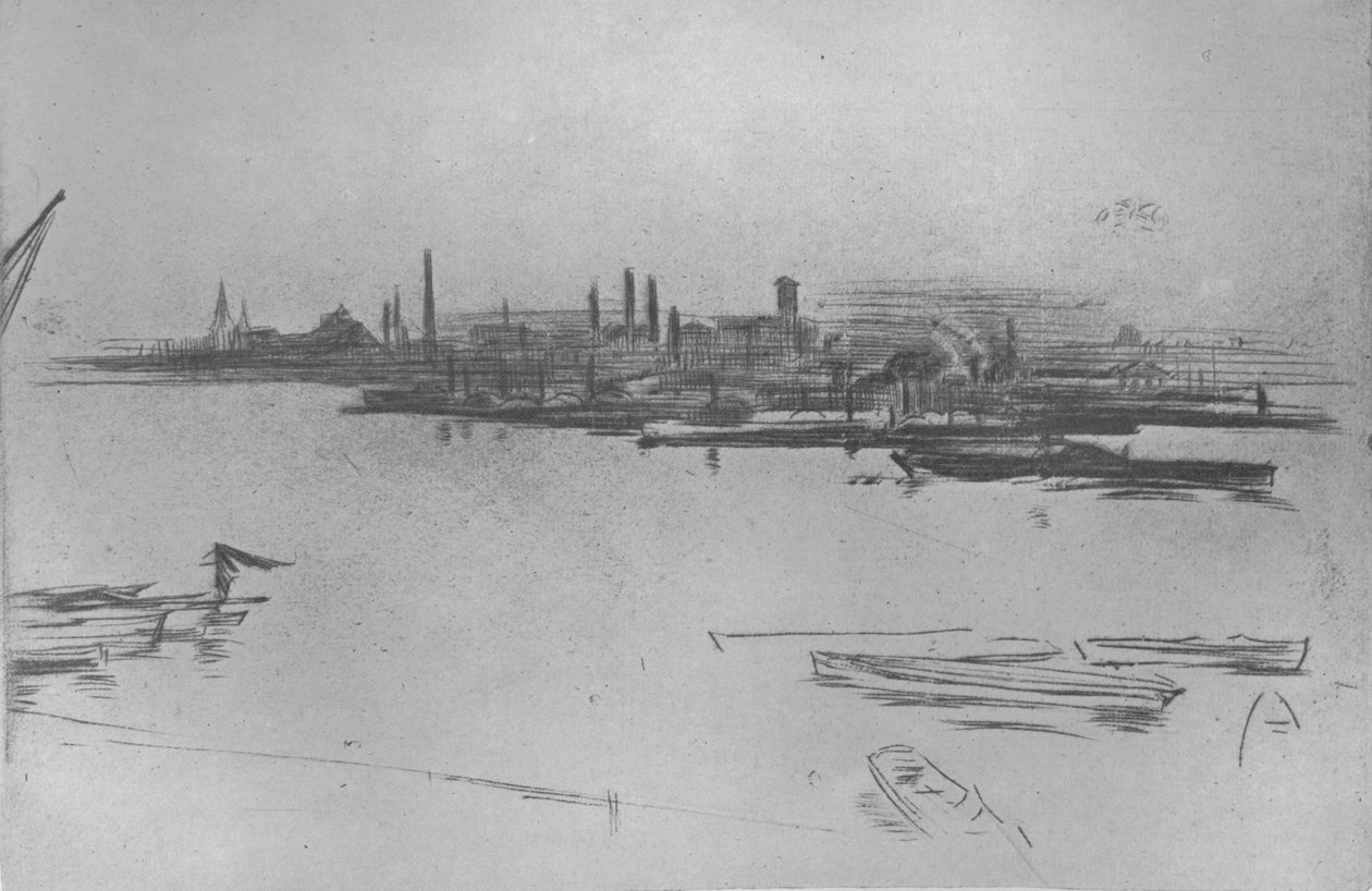 Battersea, Dawn, 1877, 1904 av James Abbott McNeill Whistler