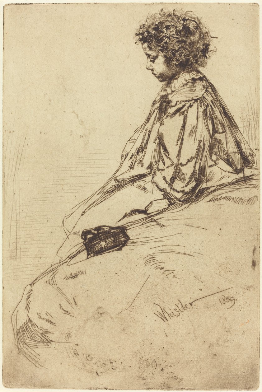 Bibi Lalouette, 1859. av James Abbott McNeill Whistler