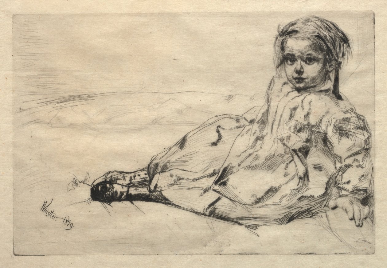Bibi Valentin, 1859. av James Abbott McNeill Whistler