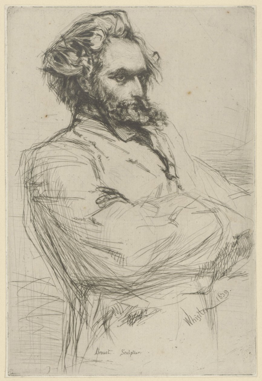 Portrett av Drouet av James Abbott McNeill Whistler