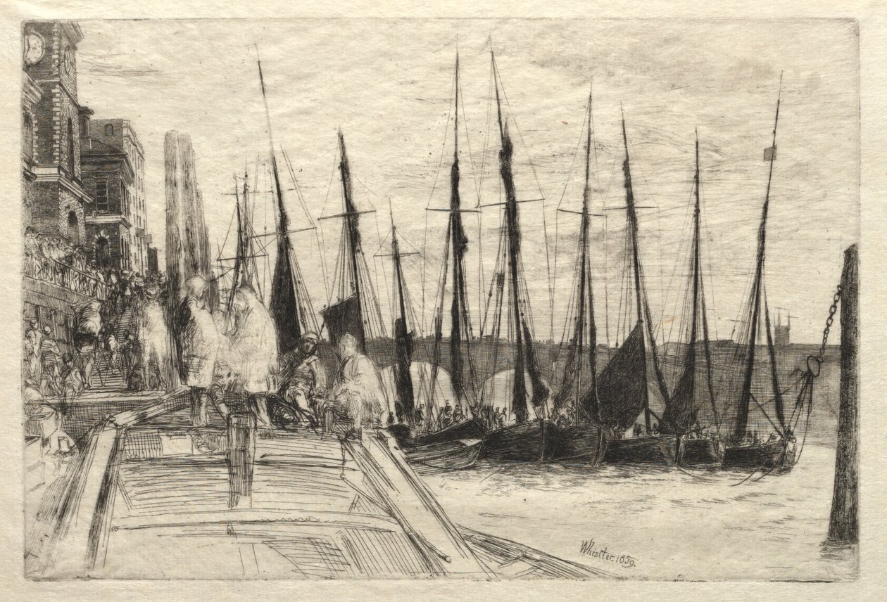Billingsgate, 1859. av James Abbott McNeill Whistler