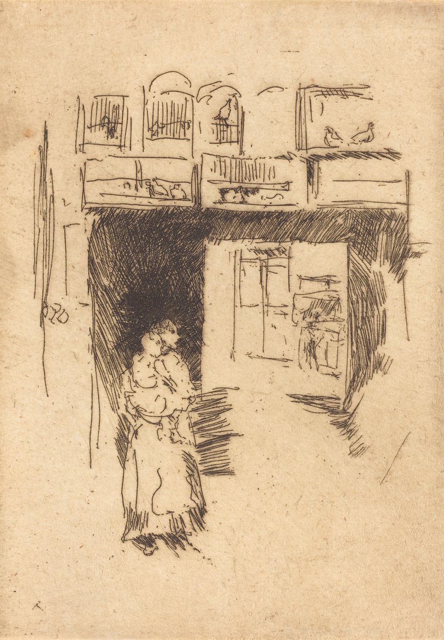 Bird-Cages, Drury Lane, ca. 18861888. av James Abbott McNeill Whistler