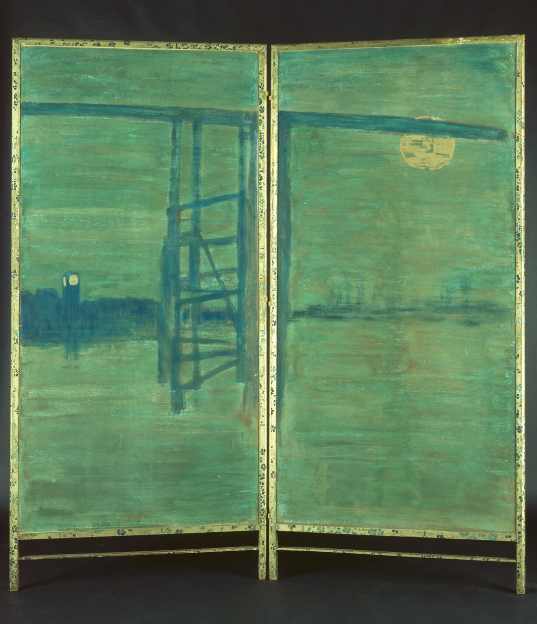 Blå og sølv: Skjerm, med Old Battersea Bridge av James Abbott McNeill Whistler