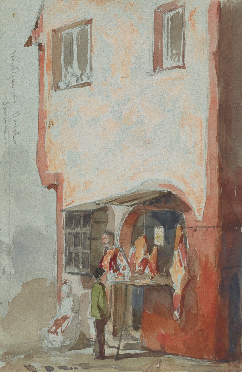 BoucherSaverne butikk, 1858. av James Abbott McNeill Whistler