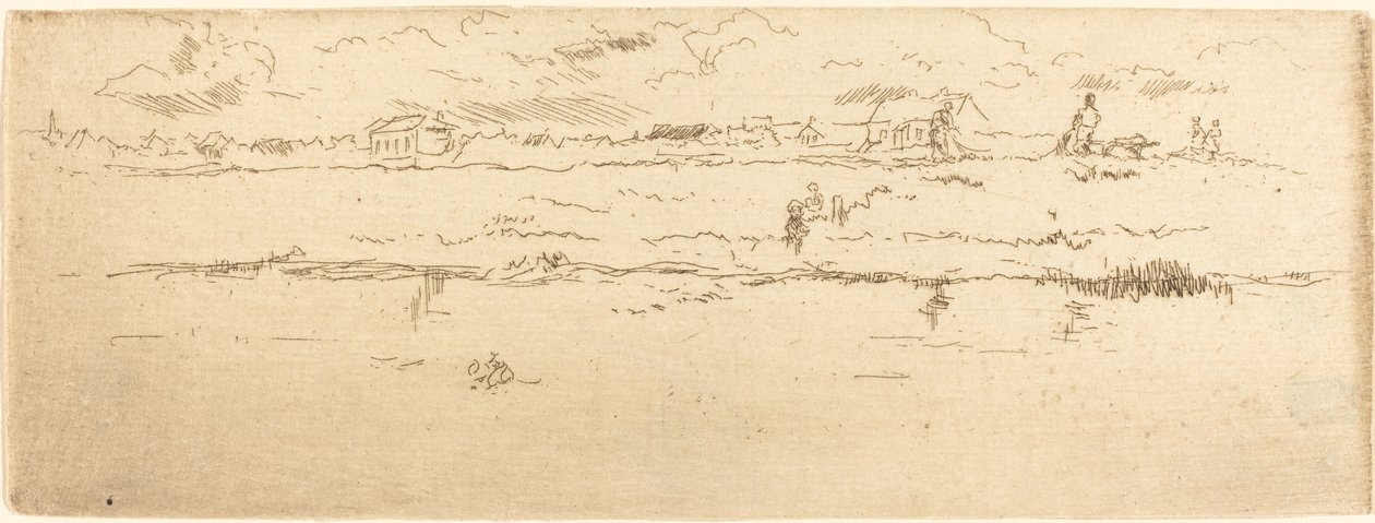 Canal, Oostende, 1887. av James Abbott McNeill Whistler