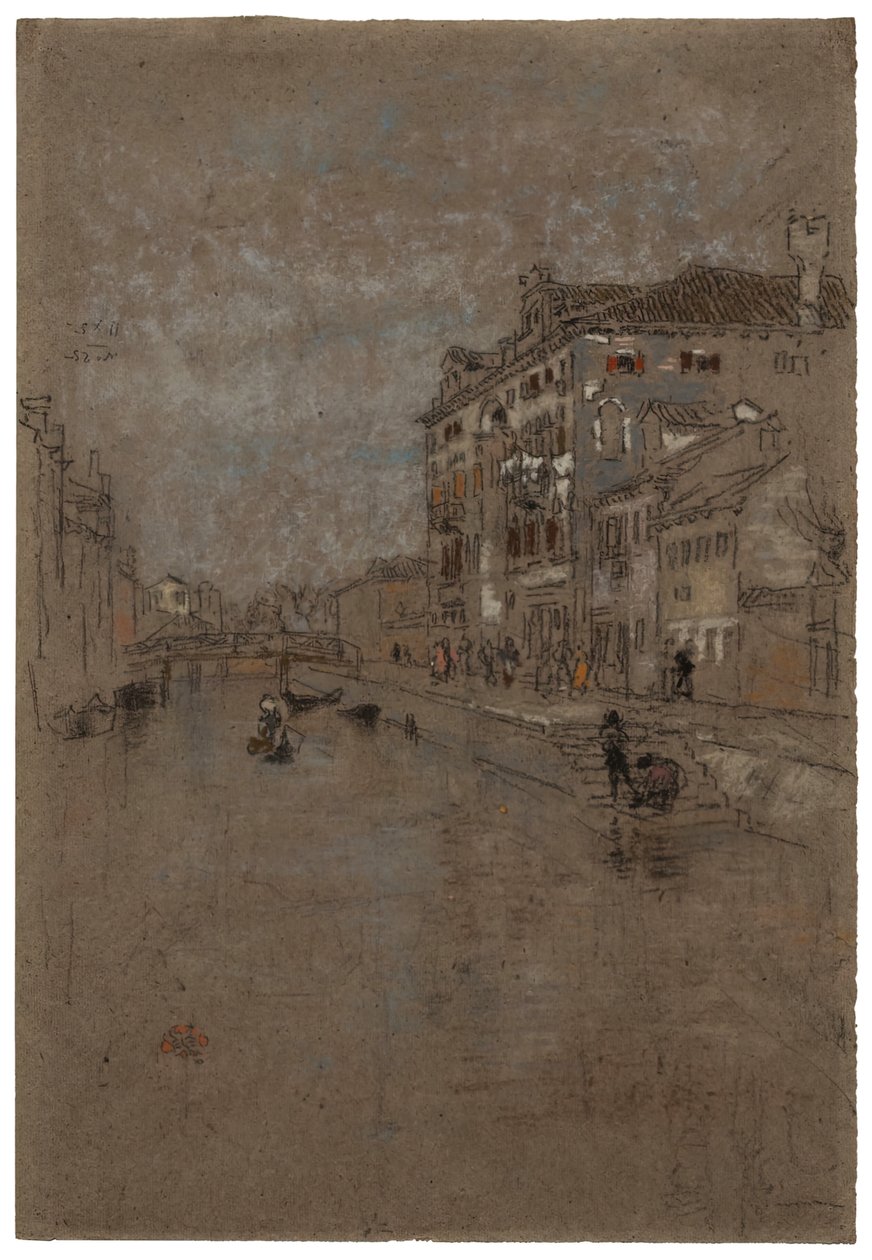 Kanal i Venezias tobakkslager, 1879-1880. av James Abbott McNeill Whistler