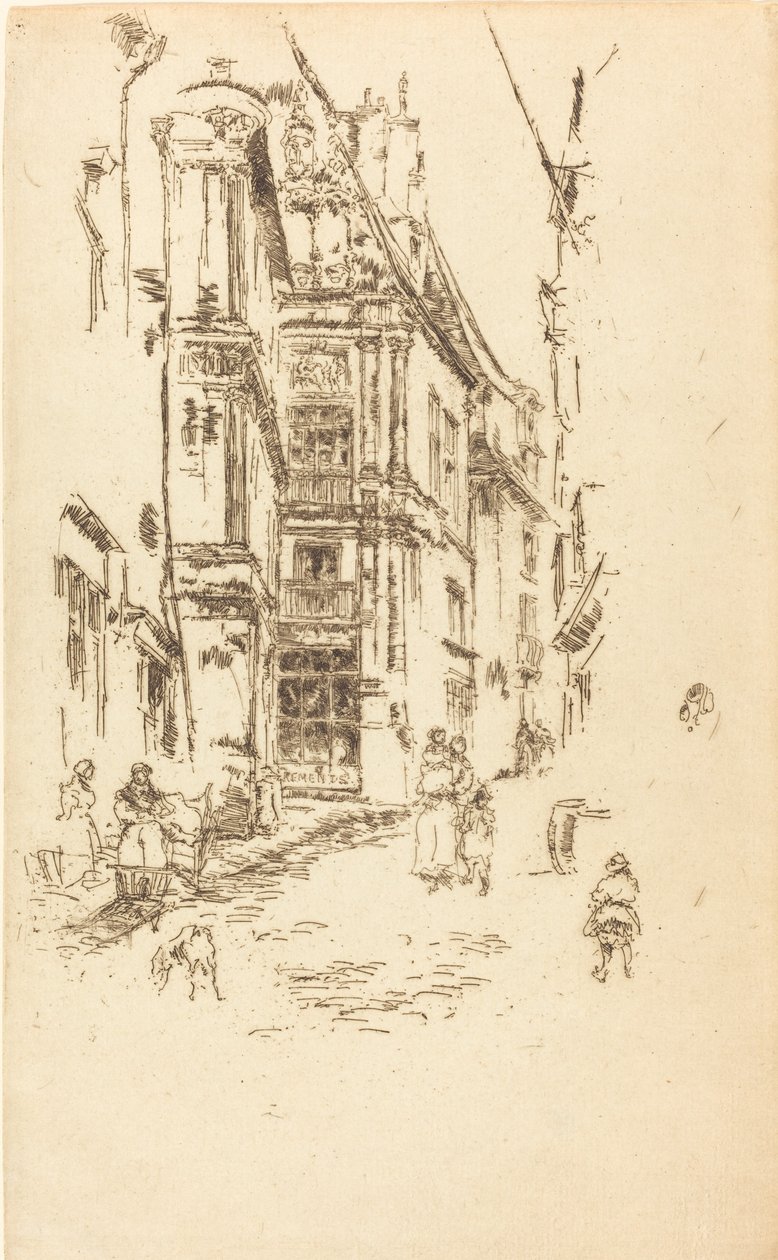 Kanselli, Loches, 1888. av James Abbott McNeill Whistler