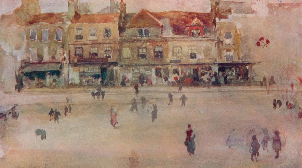 Chelsea Shops, c1855, 1904 av James Abbott McNeill Whistler