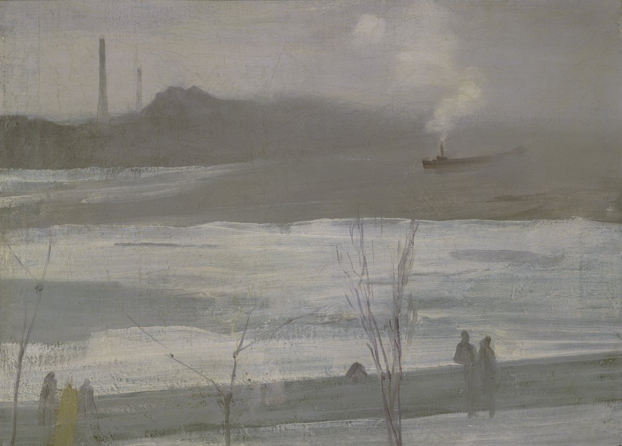 Chelsea på isen av James Abbott McNeill Whistler