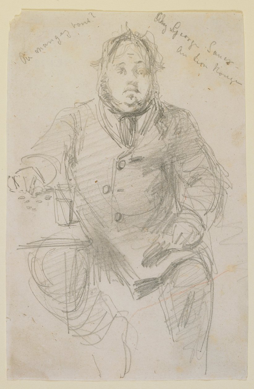 Chez George Sauer a Lion Rouge, 1858. av James Abbott McNeill Whistler