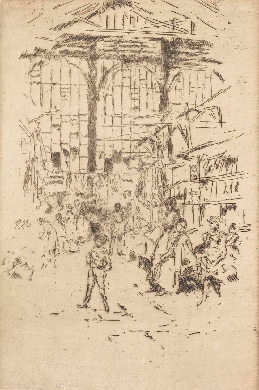 Klesbørs, nr.II, ca. 18861888. av James Abbott McNeill Whistler