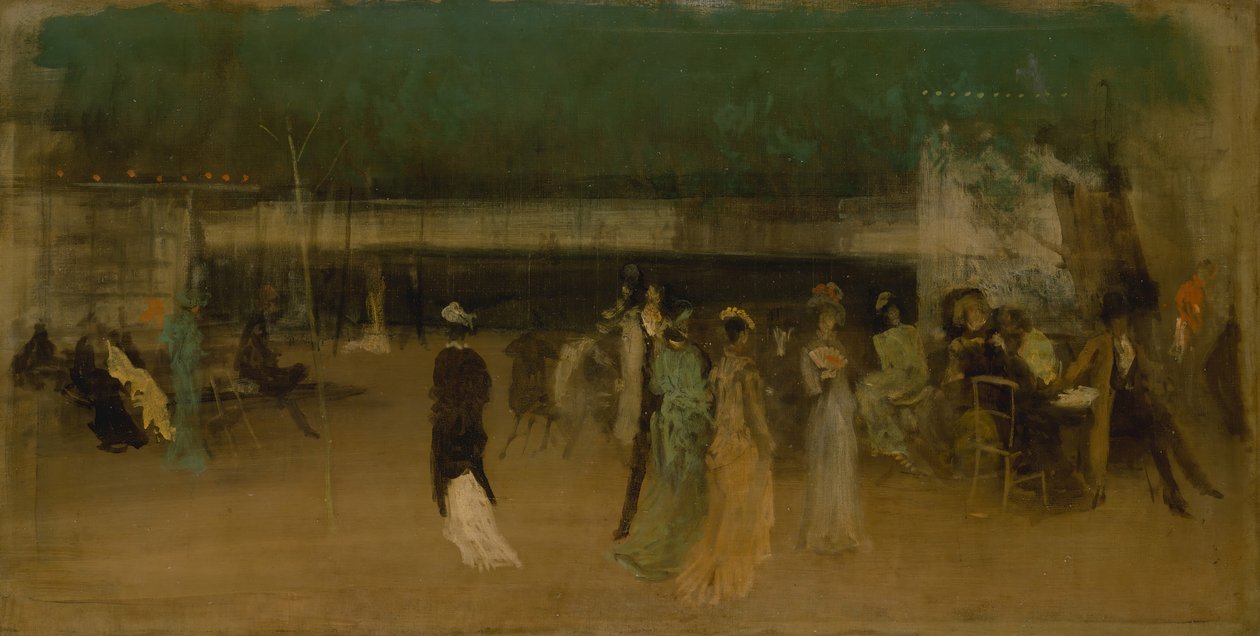 Cremorne Gardens, nr. 2, ca. 1870-80. av James Abbott McNeill Whistler