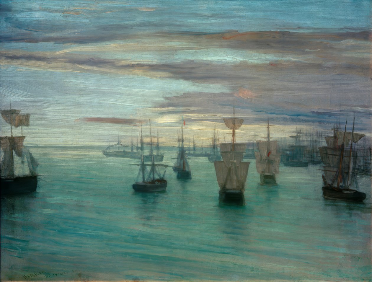 Skumring fargen på kjøtt og grønn: Valparaiso av James Abbott McNeill Whistler