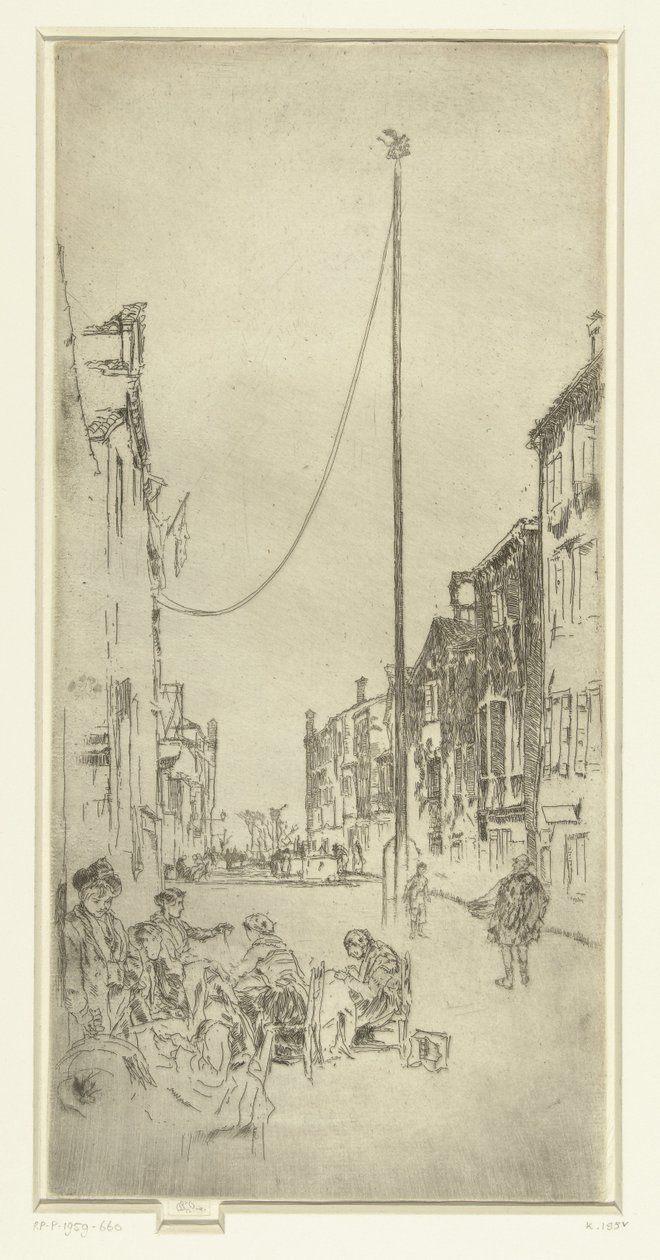 De masten Masten Venezia: Tolv etsninger (serietittel) av James Abbott McNeill Whistler