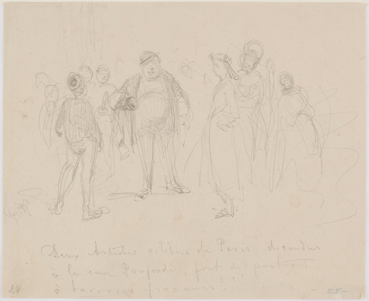 To kjente kunstnere fra Paris, 1858. av James Abbott McNeill Whistler
