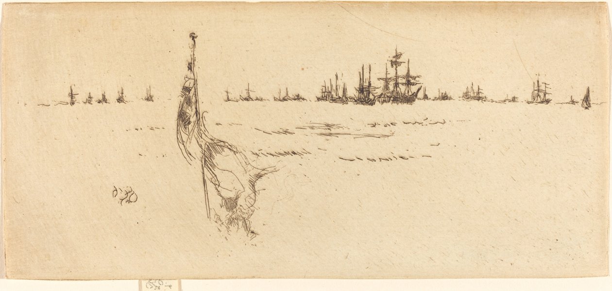Dipping the Flag, 1887. av James Abbott McNeill Whistler