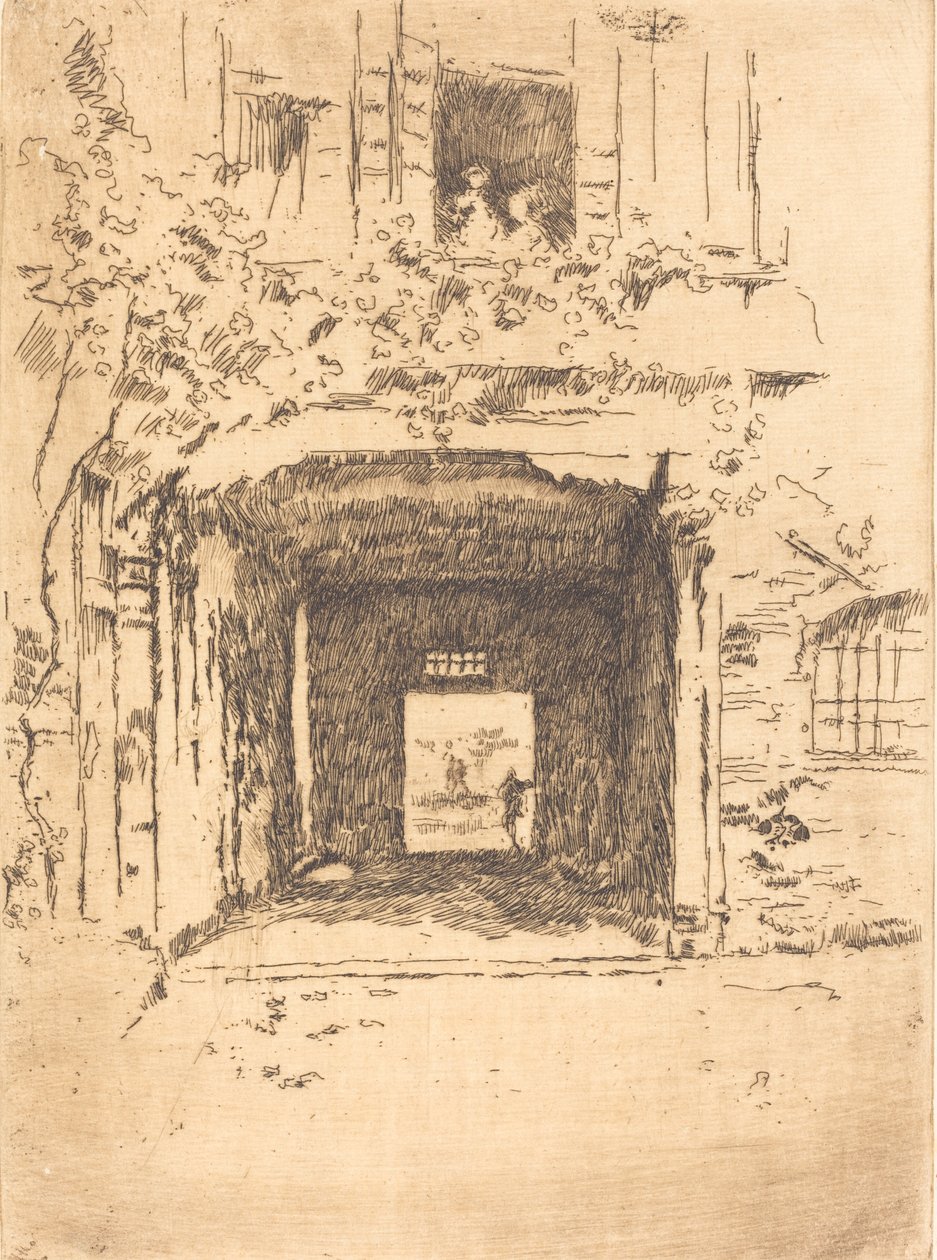 Doorway and Vine, 1879-1880. av James Abbott McNeill Whistler