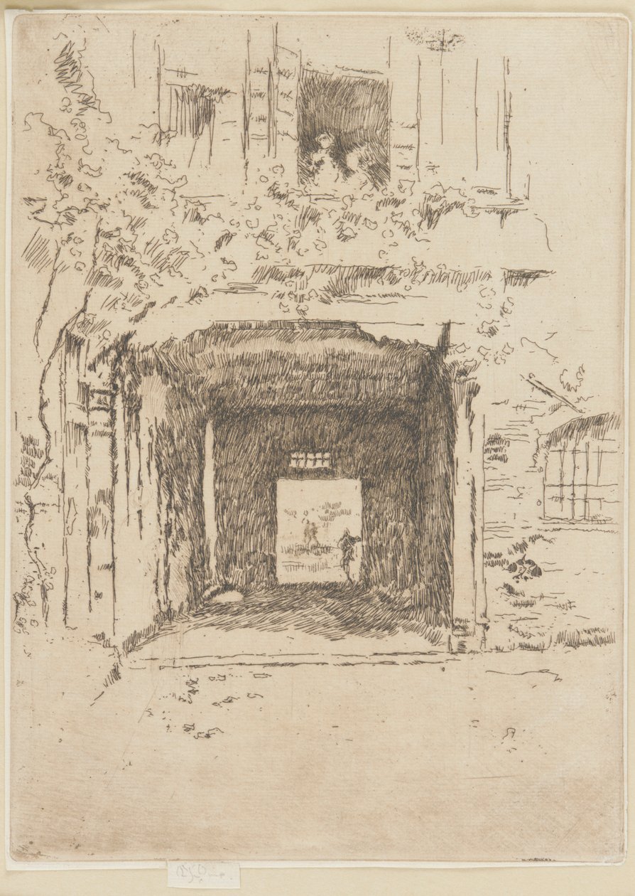 Doorway and Vine, 1879-1880. av James Abbott McNeill Whistler
