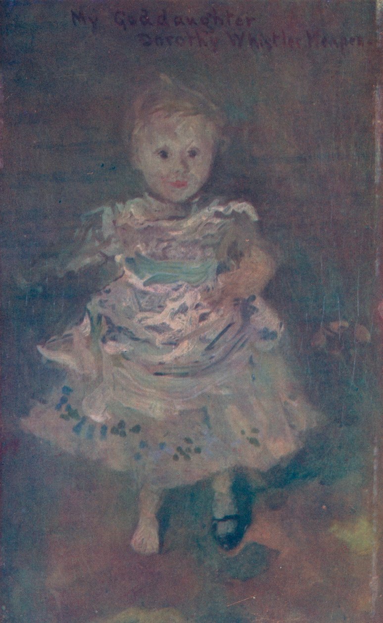 Dorothy Menpes, c1885, 1904. av James Abbott McNeill Whistler