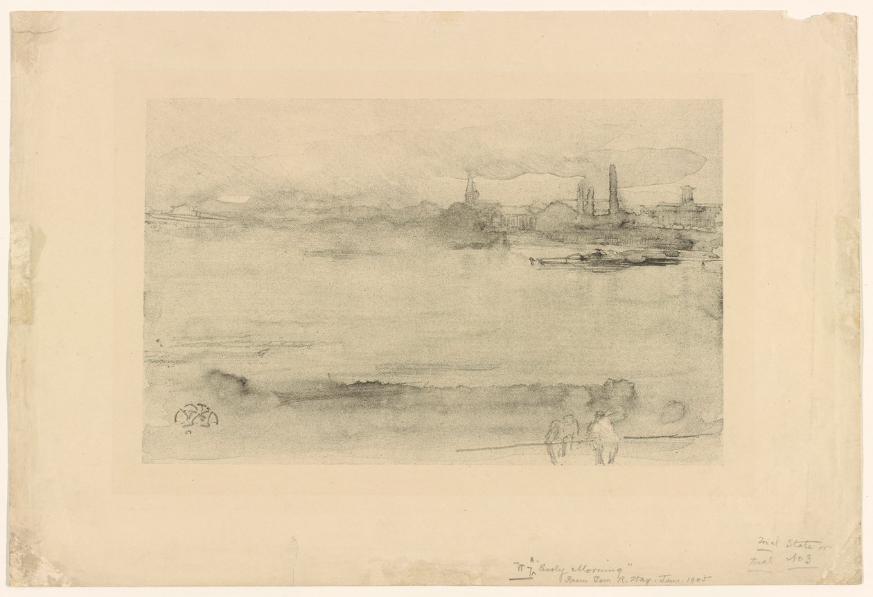 Tidlig morgen, 1878. av James Abbott McNeill Whistler