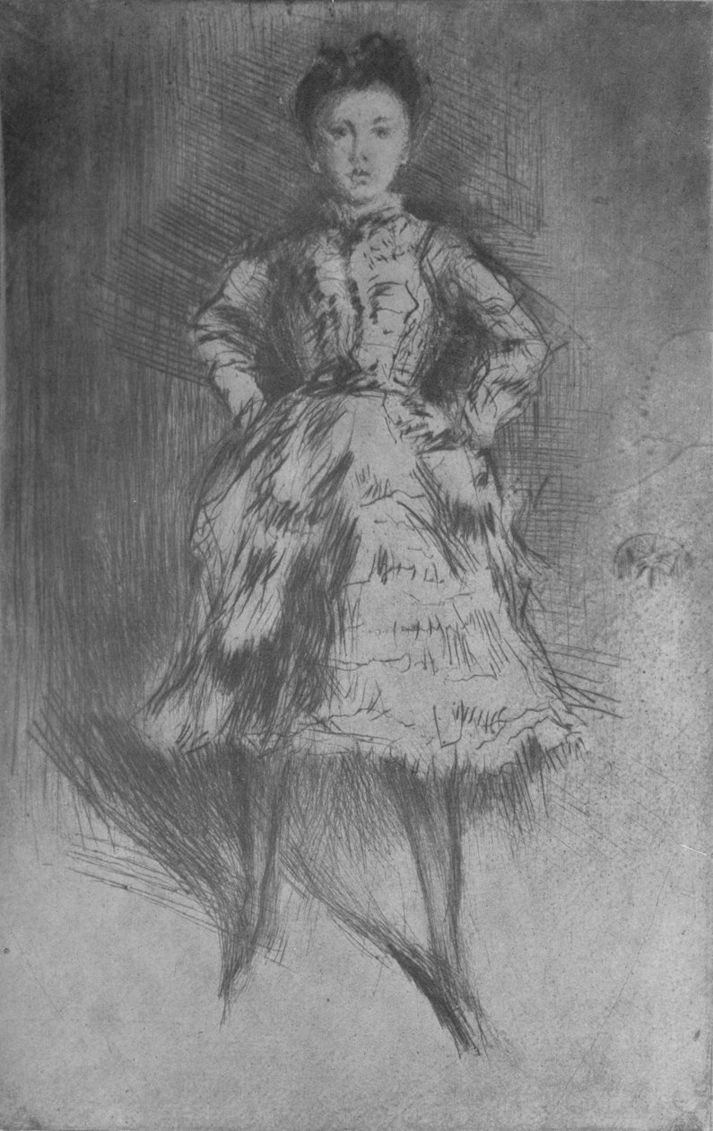 Elinor Leyland, 1874, 1904 av James Abbott McNeill Whistler