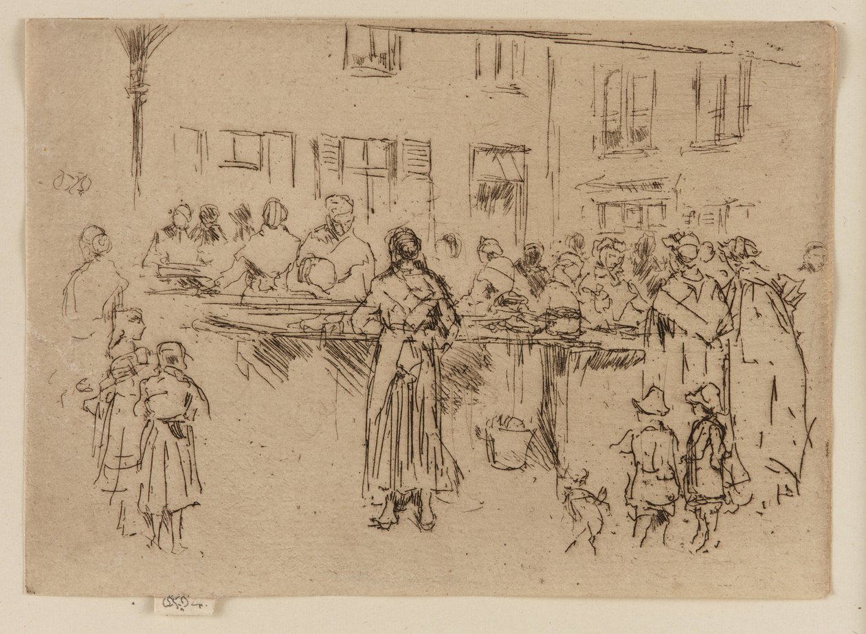 Fiskekvinner, Oostende, 1887. av James Abbott McNeill Whistler