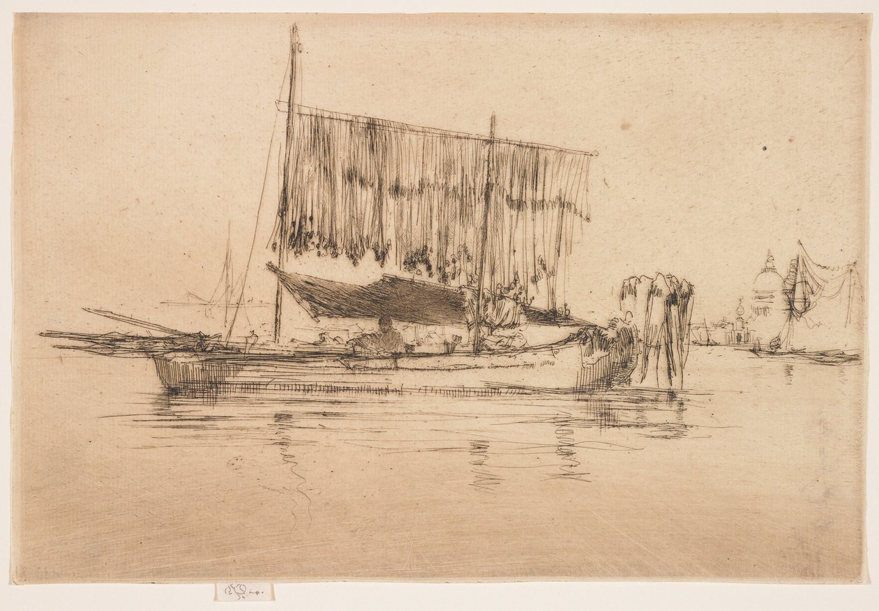 Fiskebåt fra det andre Venezia-settet av James Abbott McNeill Whistler
