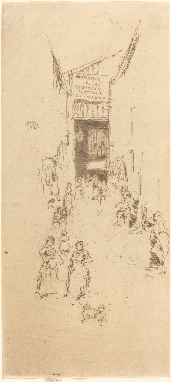 Fleur de Lys Passage, ca. 18861888. av James Abbott McNeill Whistler
