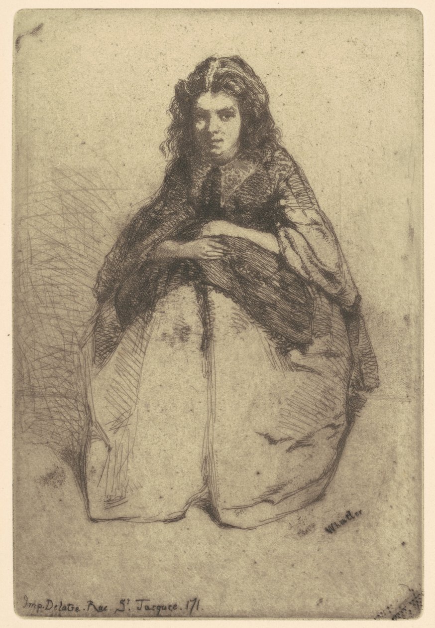 Tegneserier, 1858. av James Abbott McNeill Whistler