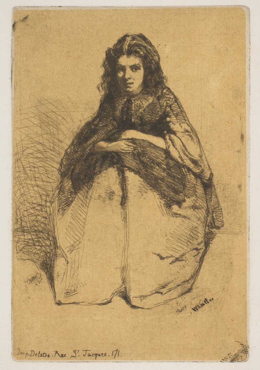 Tegneserier, 1858. av James Abbott McNeill Whistler