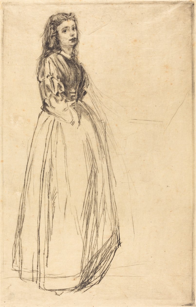 Fumette, stående, 1859. av James Abbott McNeill Whistler