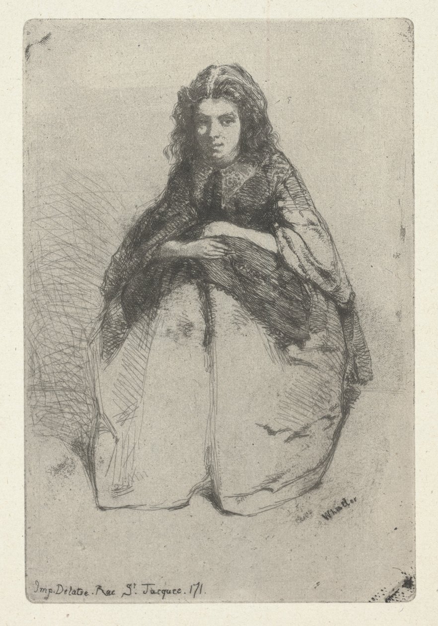Fumette, ca. 1857 (etsing og tørrpunkt) av James Abbott McNeill Whistler