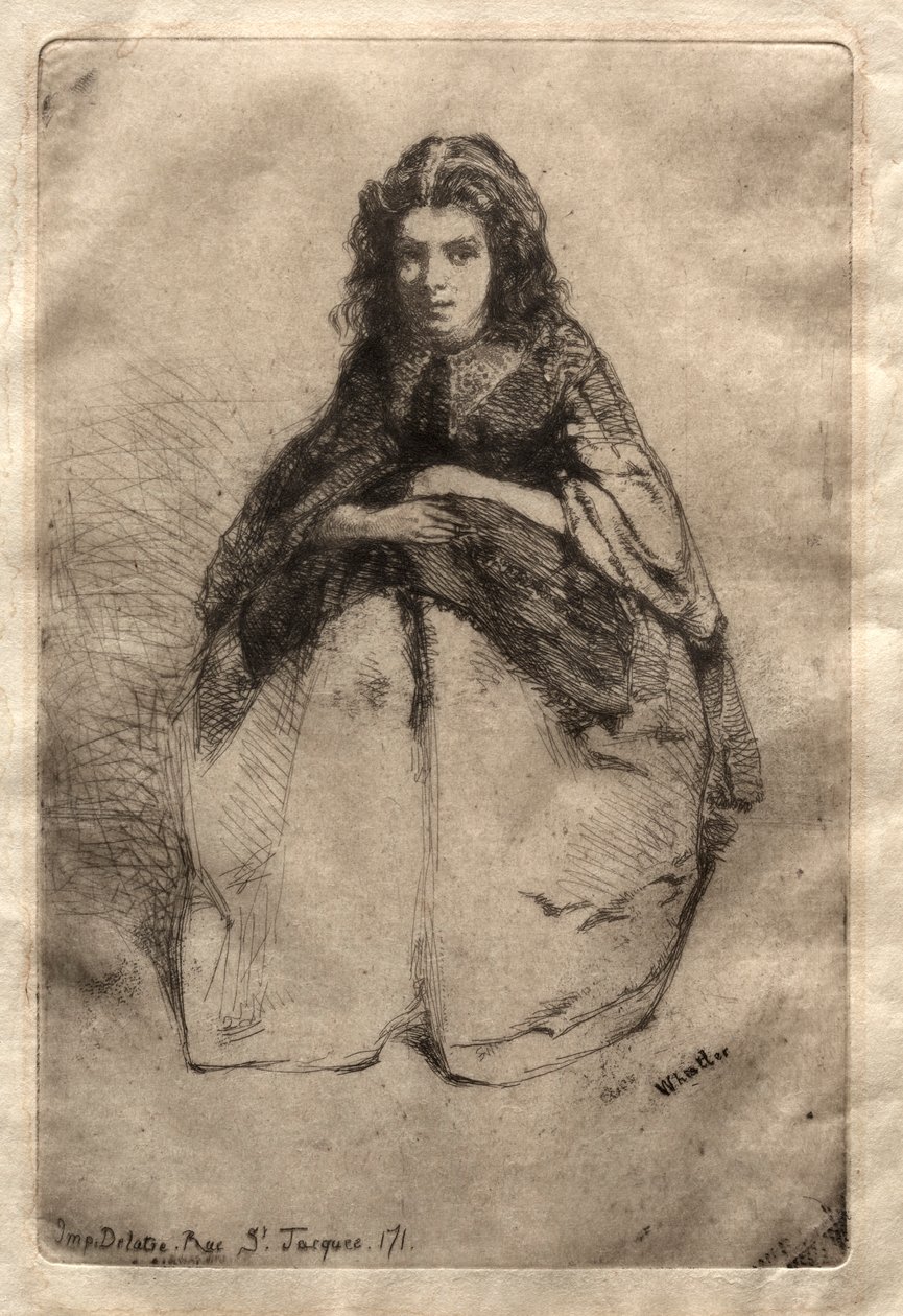 Tegneserier, 1858. av James Abbott McNeill Whistler