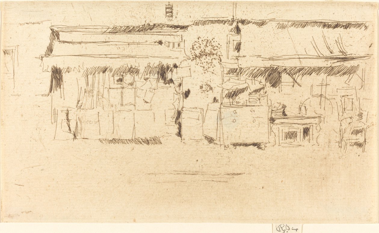 Møbelbutikk, ca. 1887. av James Abbott McNeill Whistler
