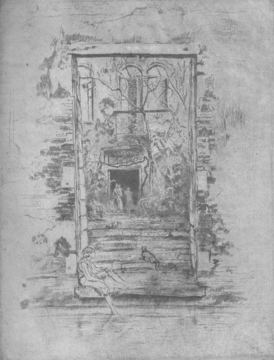 Garden, 1880, 1904 av James Abbott McNeill Whistler