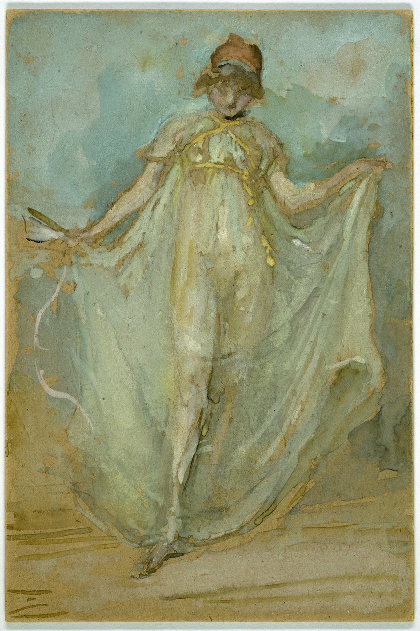 Green and Blue: The Dancer, ca. 1893 av James Abbott McNeill Whistler