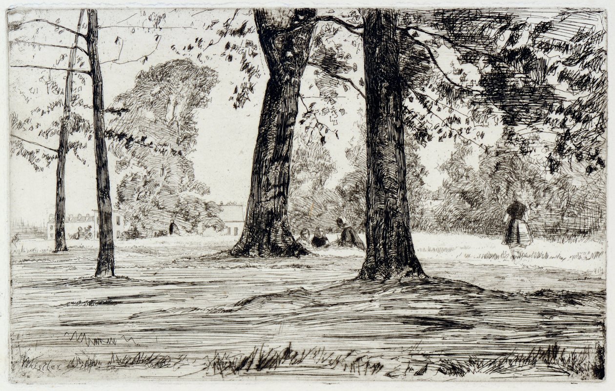 Greenwich Park av James Abbott McNeill Whistler