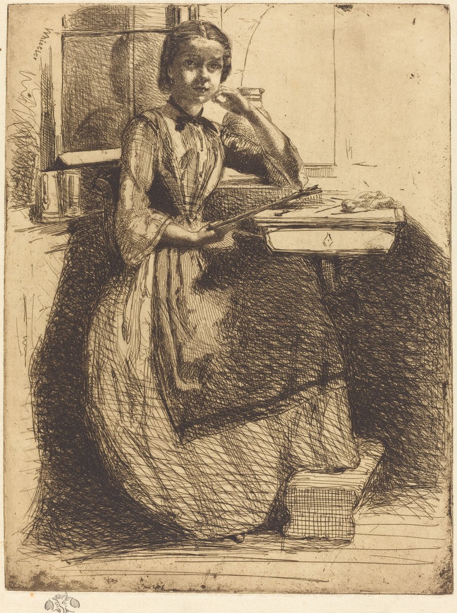 Gretchen i Heidelberg, 1858. av James Abbott McNeill Whistler