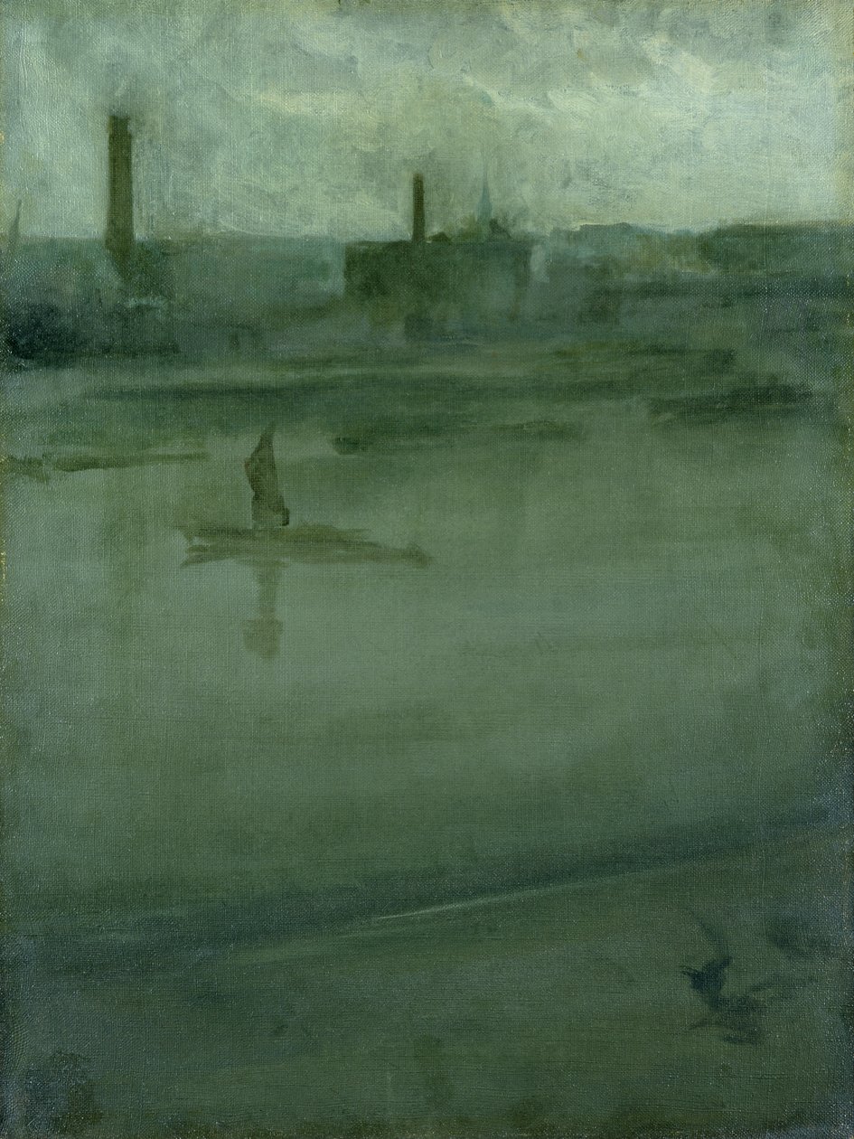 Grått og sølv: Themsen av James Abbott McNeill Whistler